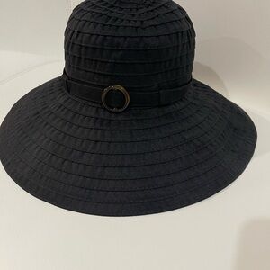 Tommy Bahama Black Packable Ribbon Hat